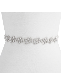 Rhinestone Bridal Belt BT810003 SILVERCL